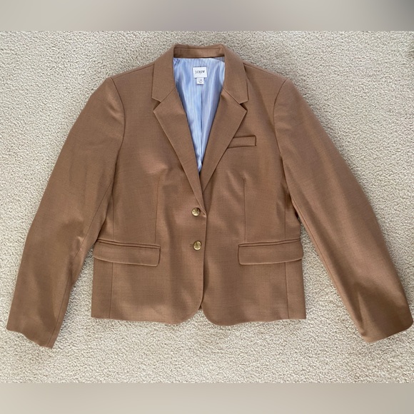 J. Crew Factory Tan Blazer with Gold Buttons - Picture 4 of 9